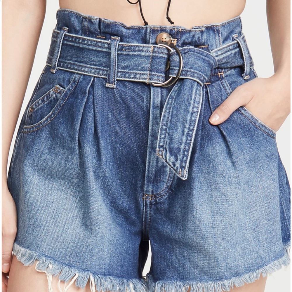 Free People Livin Blue See You Sometime Shorts - Picture 10 of 14